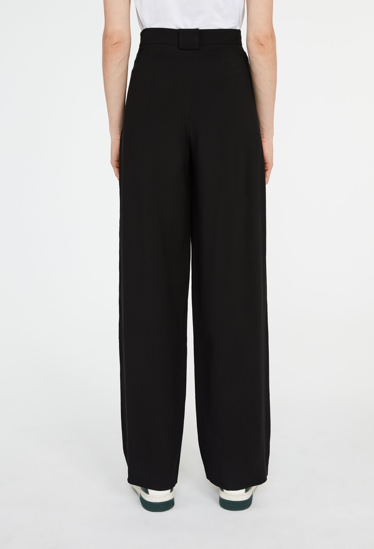 Pantalon tailleur fluide noir