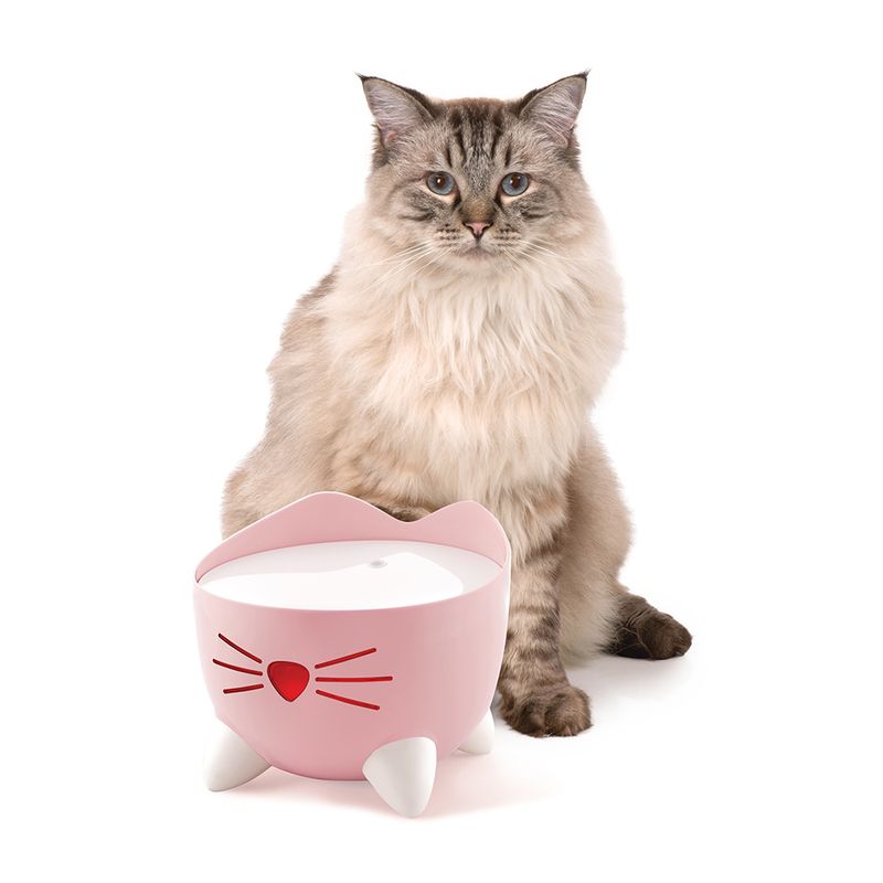 Abreuvoir Catit PIXI rose pour chat