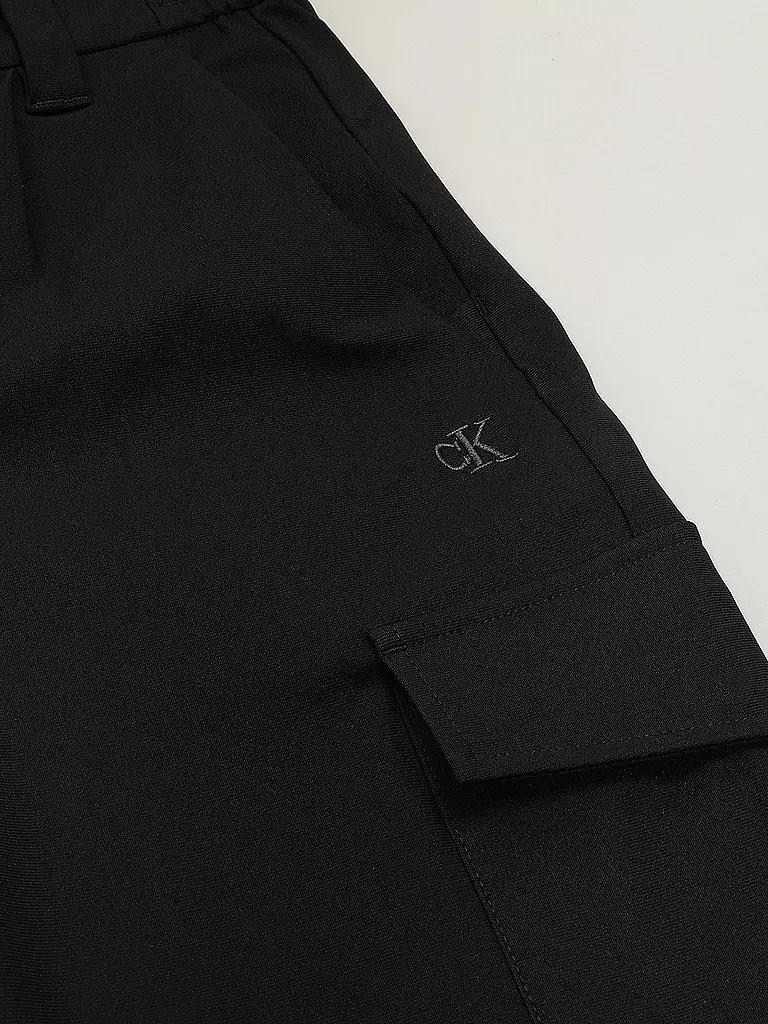 CALVIN KLEIN JEANS Mädchen Cargohose schwarz