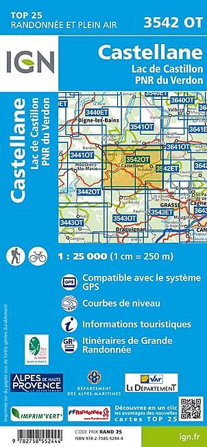 IGN - TOP25 3542OT CASTELLANE 1 25 000