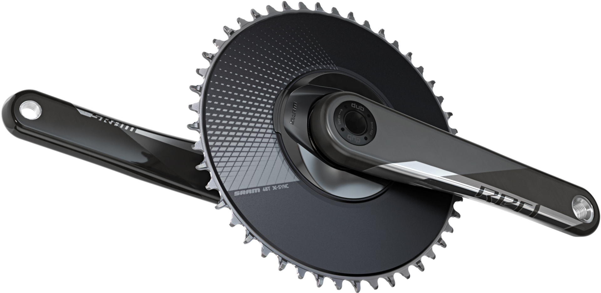SRAM Red D1 Aero DUB Carbon Crankset 12 Speed 48T Zwart