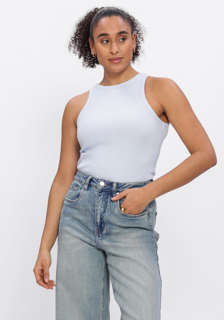 blauwe gestuz top gzdrew logo tank 2.0