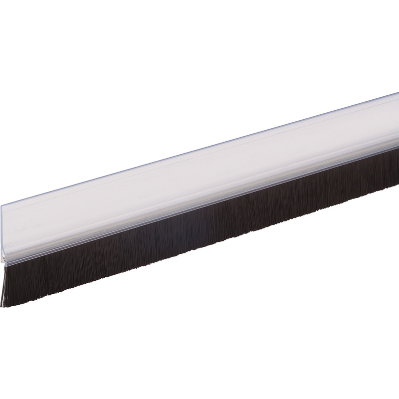 Fix-o-moll tochtstrip deur standaard zelfklevend borstel 1m transparant