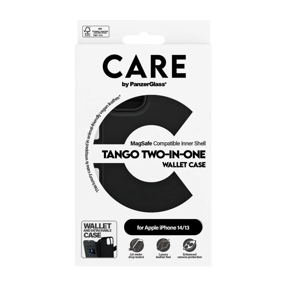 CARE by PanzerGlass - Feature Tango 2i1 Wallet iPhone 14/13