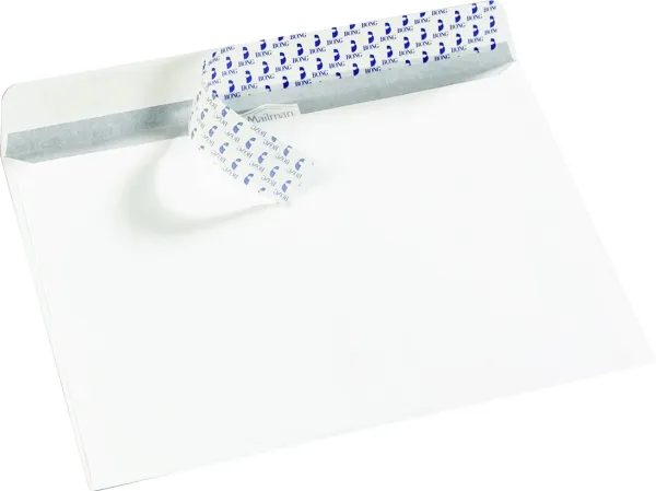 BONG Arkivkonvolutter B4 Jumbo - Kuvert - ekspanderbar - 240 x 350 mm - åben side - selvklæbende (Peel & Seal) - gul - pakke med 200