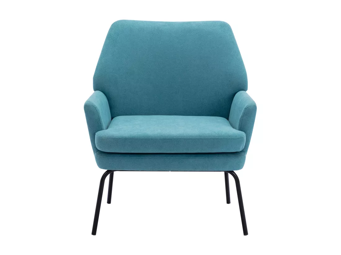 Fauteuil en tissu bleu PALMARELO