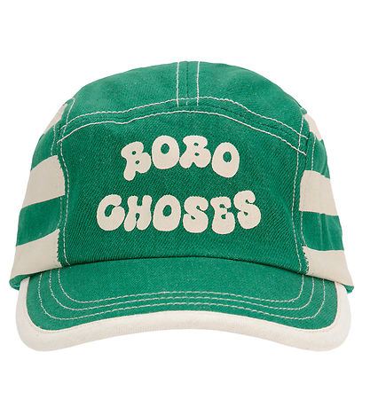 Bobo Choses Kappe - Green Streifen - Hellgrün