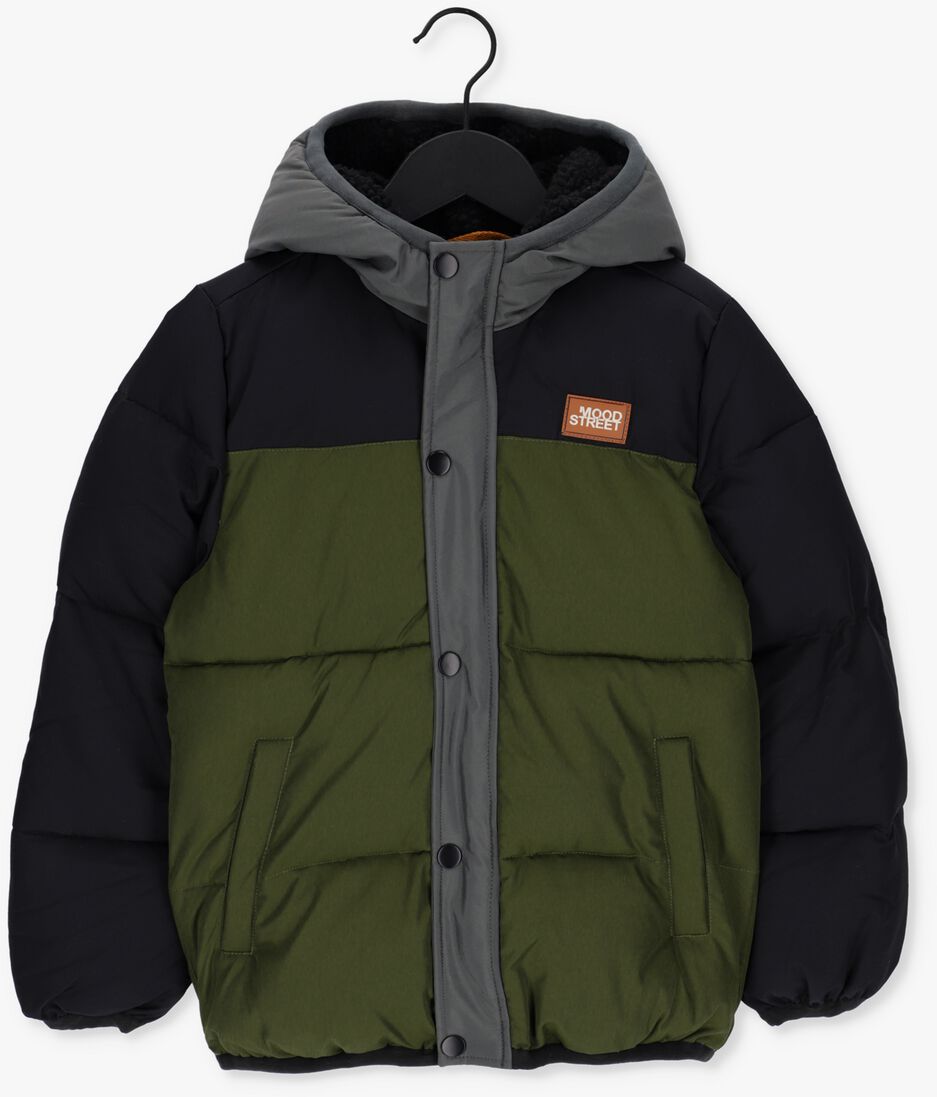 MOODSTREET groene moodstreet gewatteerde jas m207-6223