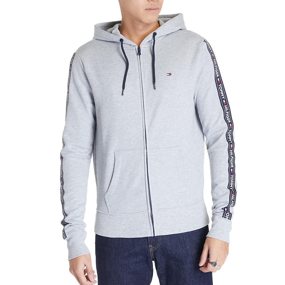 Tommy Hilfiger Sweat Zippé Gris Homme Tommy Hilfiger Hoody 004