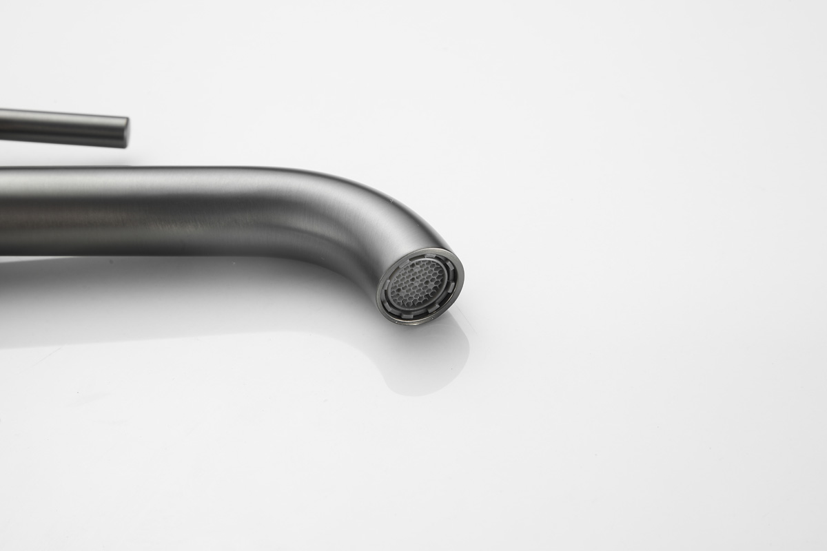 Saniclear Iron verhoogde toiletkraan verouderd ijzer - gunmetal
