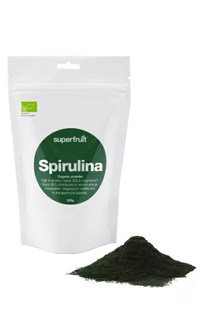 Superfruit Spirulina pulver Ø - 200 g