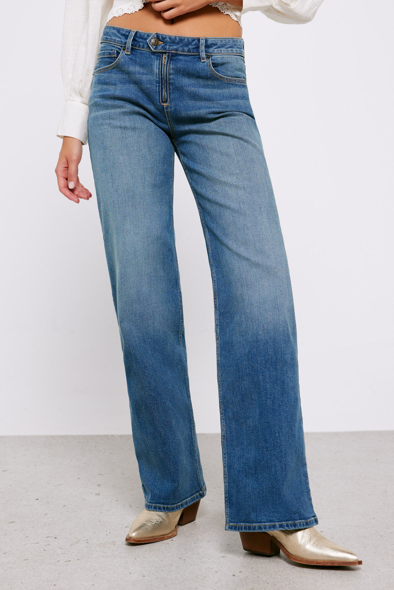 Calça jeans de cobra