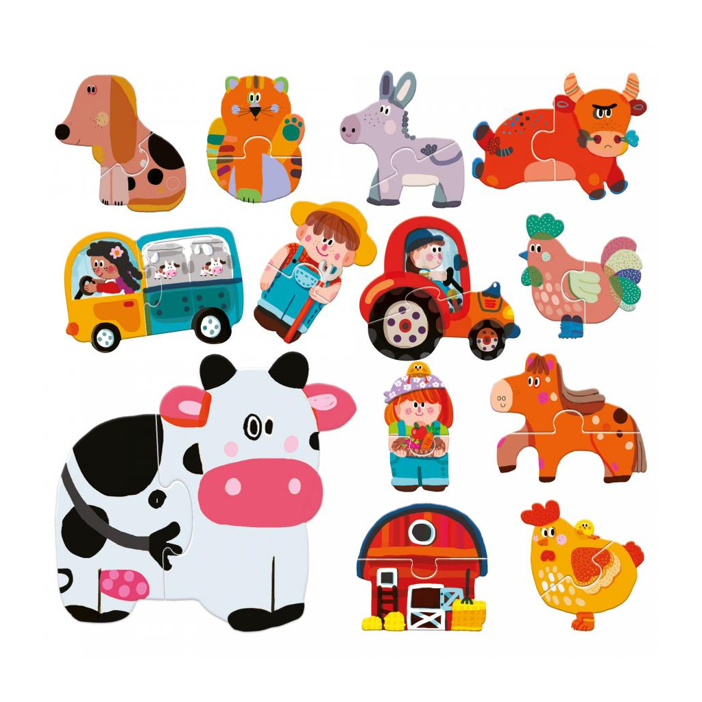 2 pieces Puzzle Touch Farm