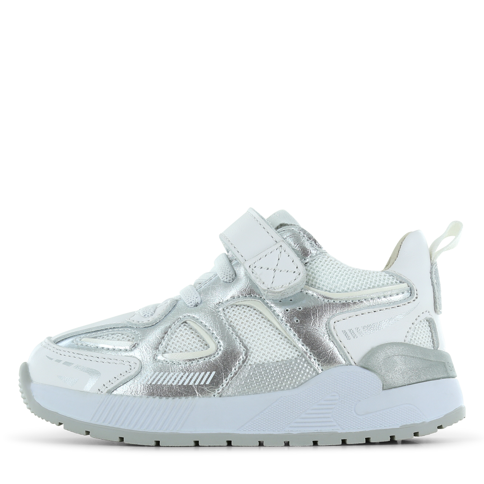 Shoesme zilveren sneaker Leer, Mesh | Meisjes schoenen