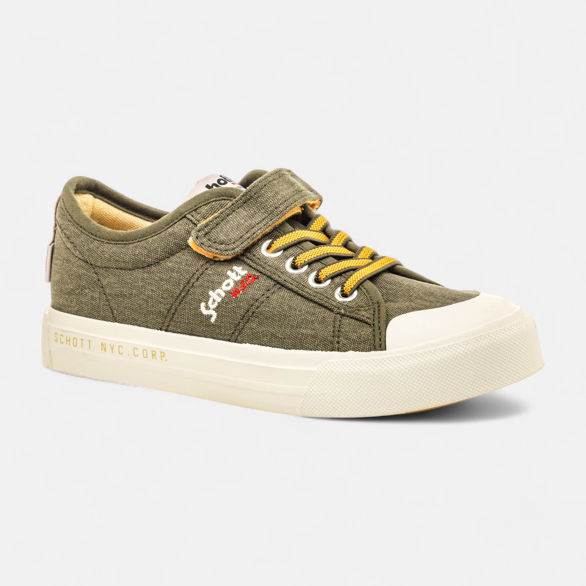 Baskets en toile Garçon kaki