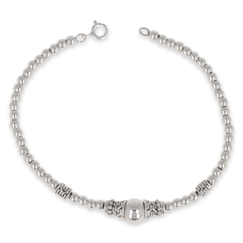 Bracelet ADEN boule argent 925 style ethnique