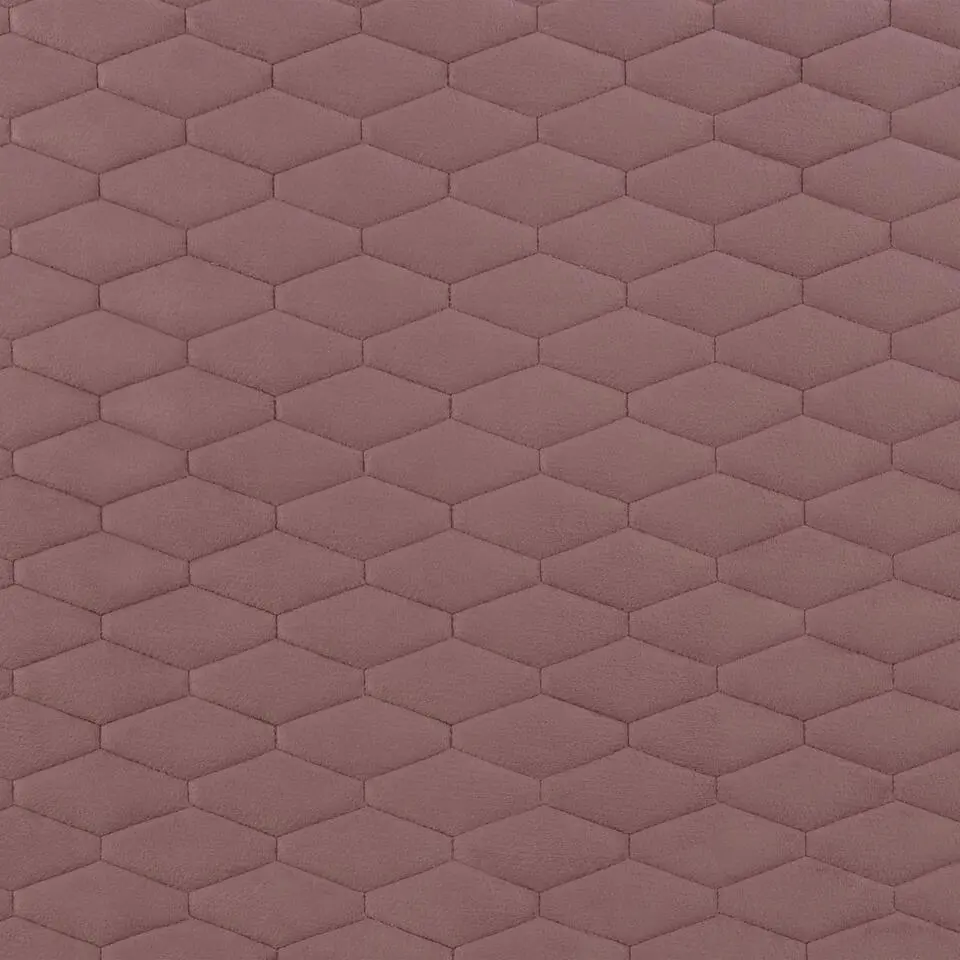 BAYONNE - Tweepersoonsbed - Roze - 140 x 200 cm - Fluweel