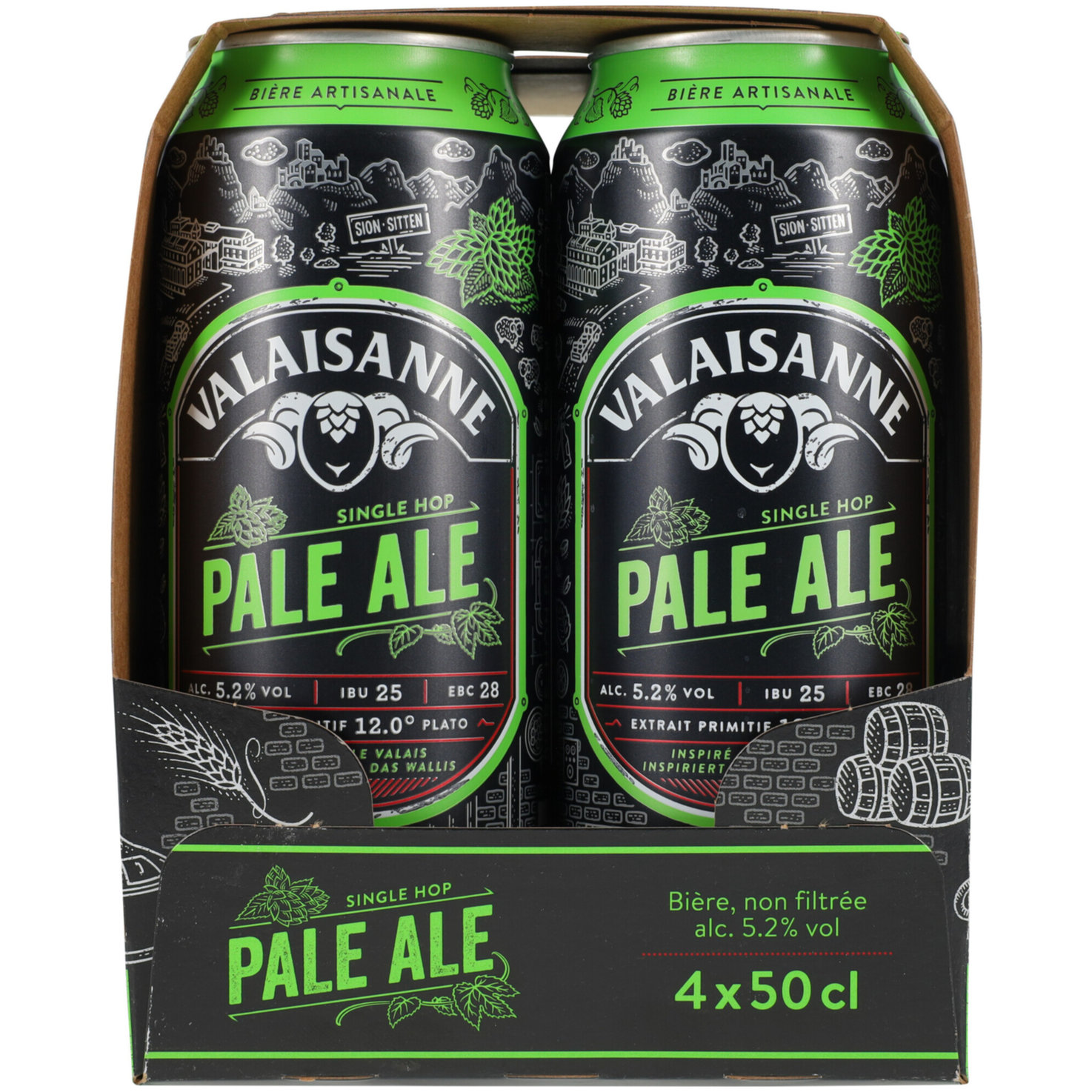 Valaisanne Pale Ale Bier 4x50cl -200cl