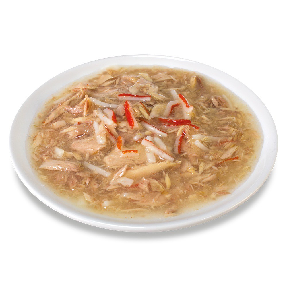 Ração úmida Arquivet para gatos, sabor atum branco e caranguejo.