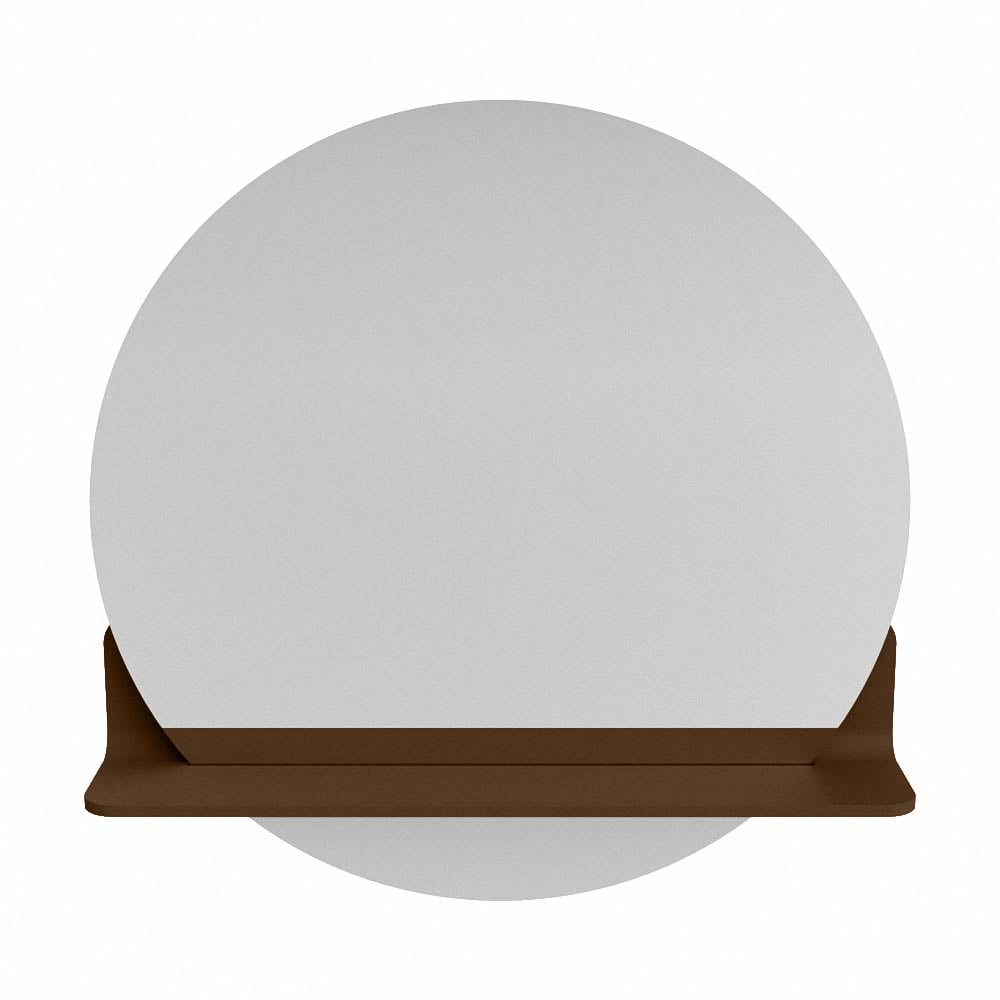Mondiaz Spot spiegel rond Ø60cm met planchet rust