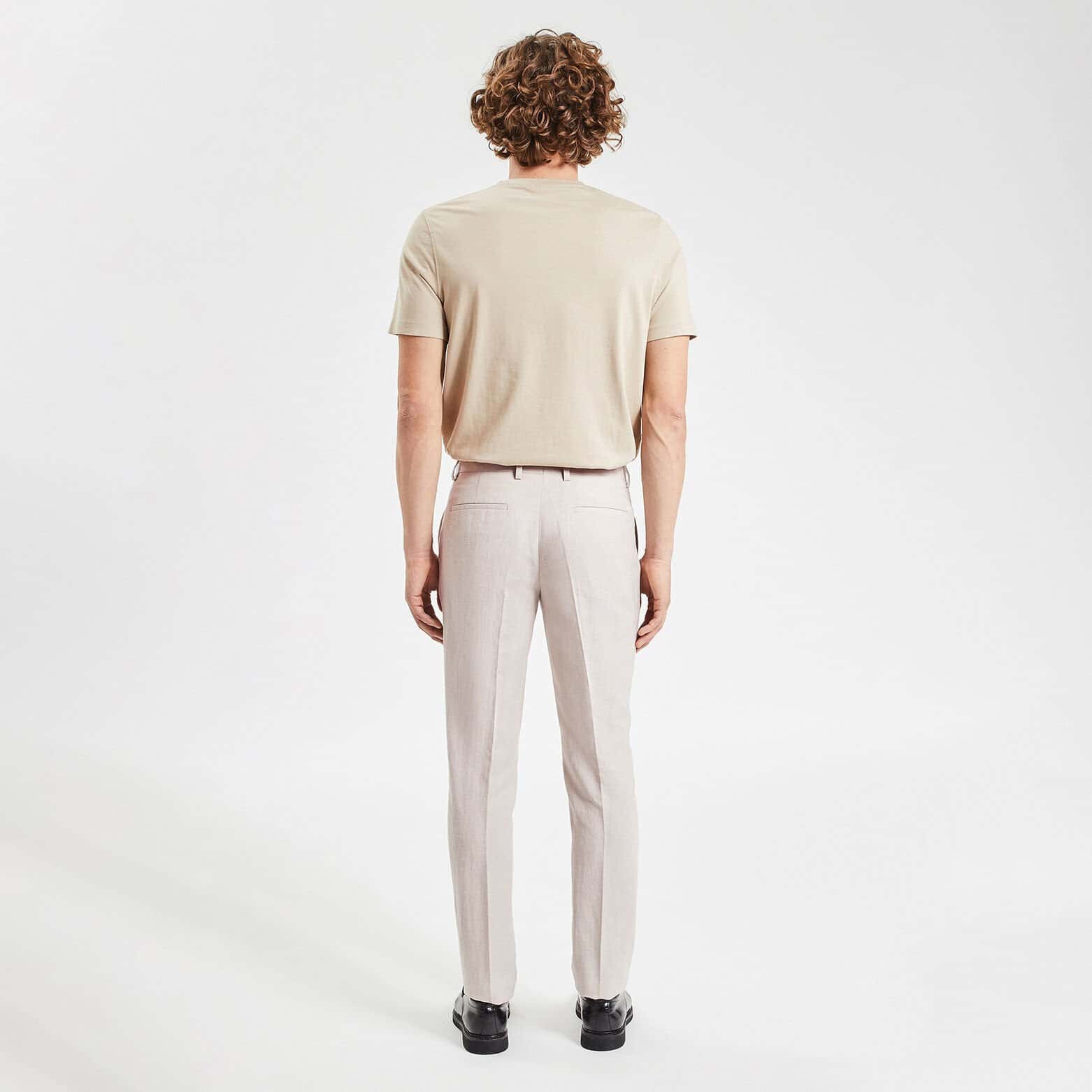 Pantalon de costume slim Beige