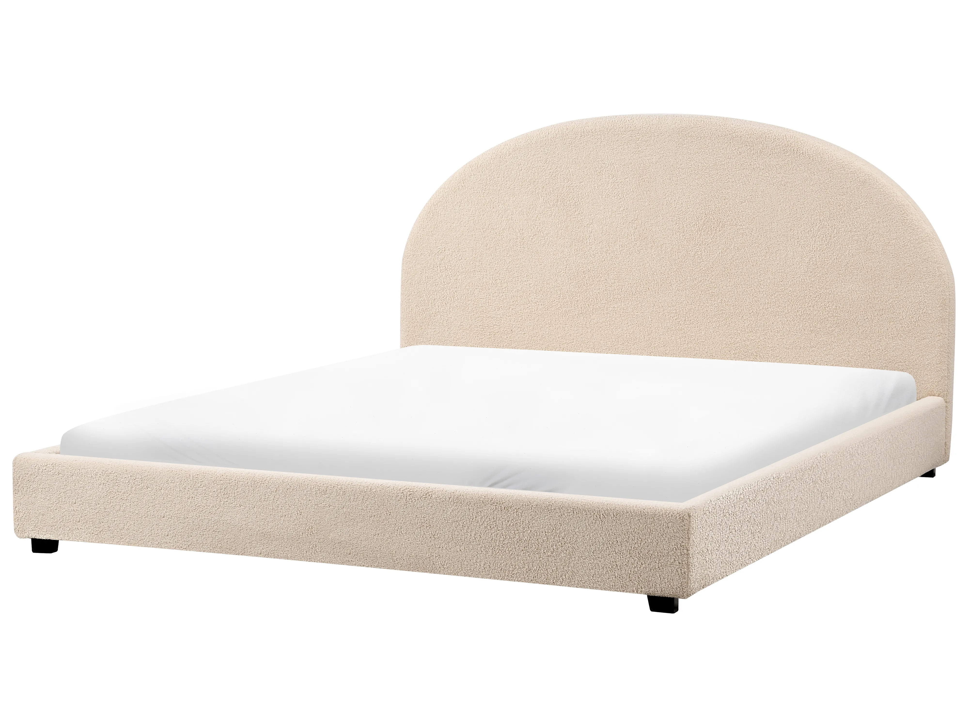 Waterbed Bouclé VAUCLUSE 180 x 200 cm Beige