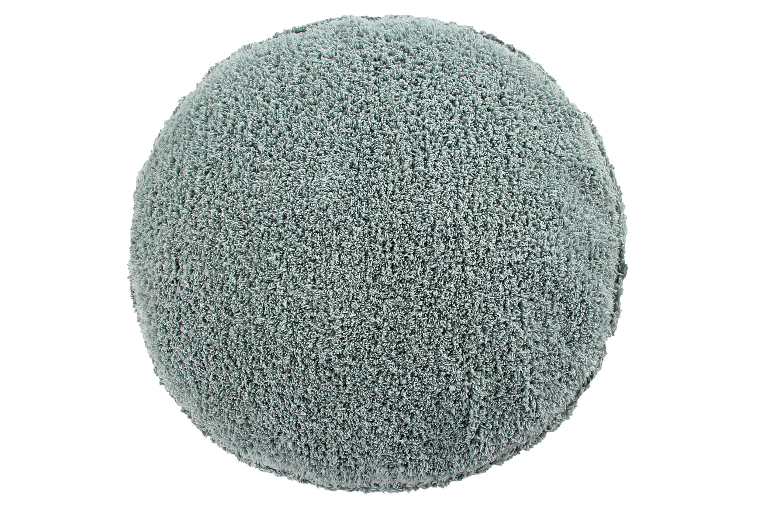 CHILL - Pouf rond couvert en coton | Bleu
