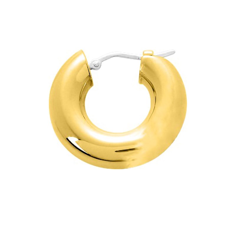 Créoles lisses Femme - Or 18 Carats - Diamètre 12mm