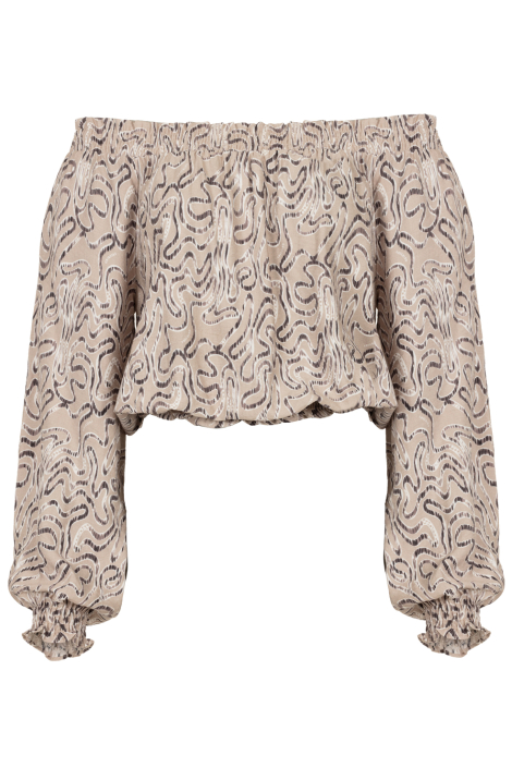 Freebird beige dames blouse