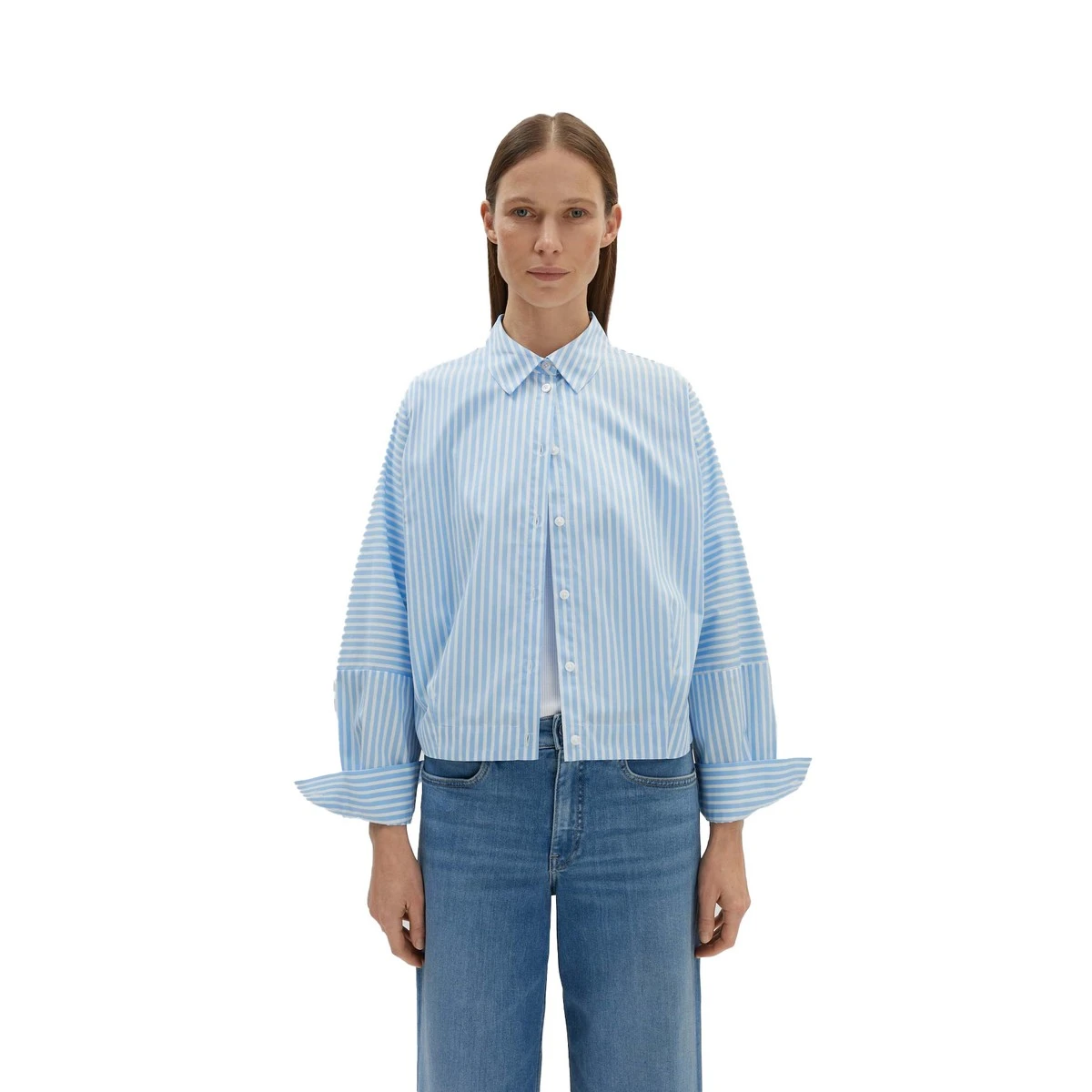 Dames Blouse 25015 blouse streep oversized