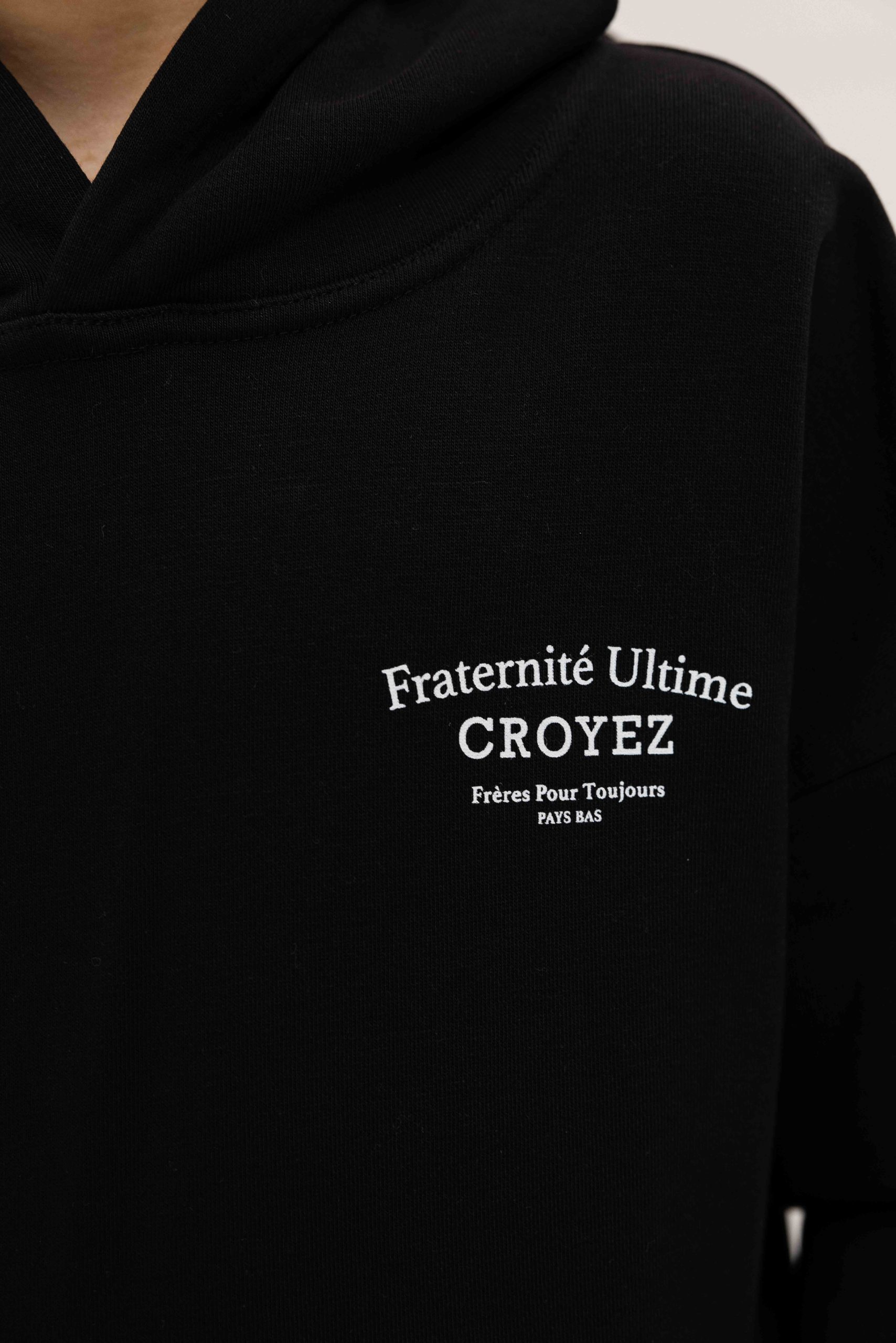 Croyez Fraternité Hoodie Kids Zwart