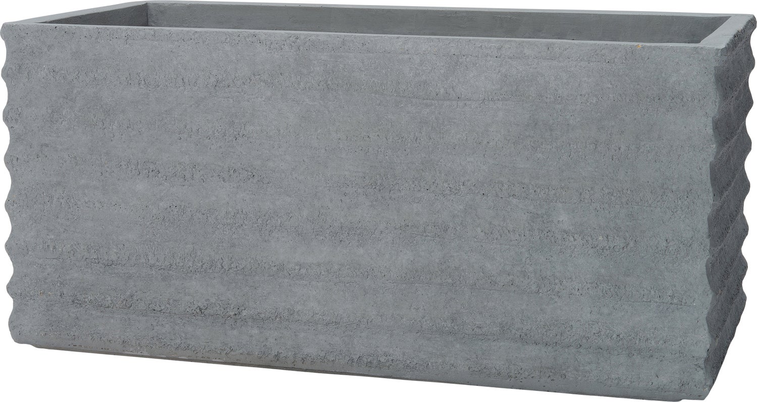 Intratuin bloempot Horizon grijs 50 x 21,5 x 21,5 cm