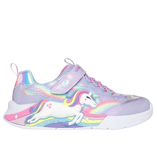 Skechers S-Lights Unicorn Chaser Sneakers, Lavender Sparkle, 32
