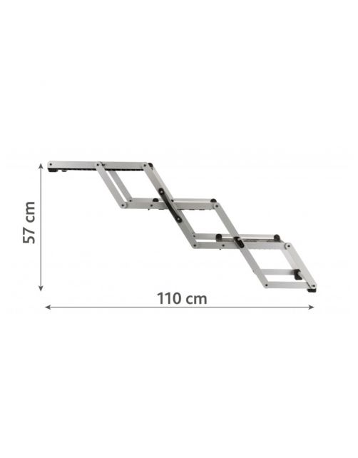 Trixie Vouw-Trap Petwalk Loopplank Aluminium - Hondenautoaccessoire - 120x37x57 cm