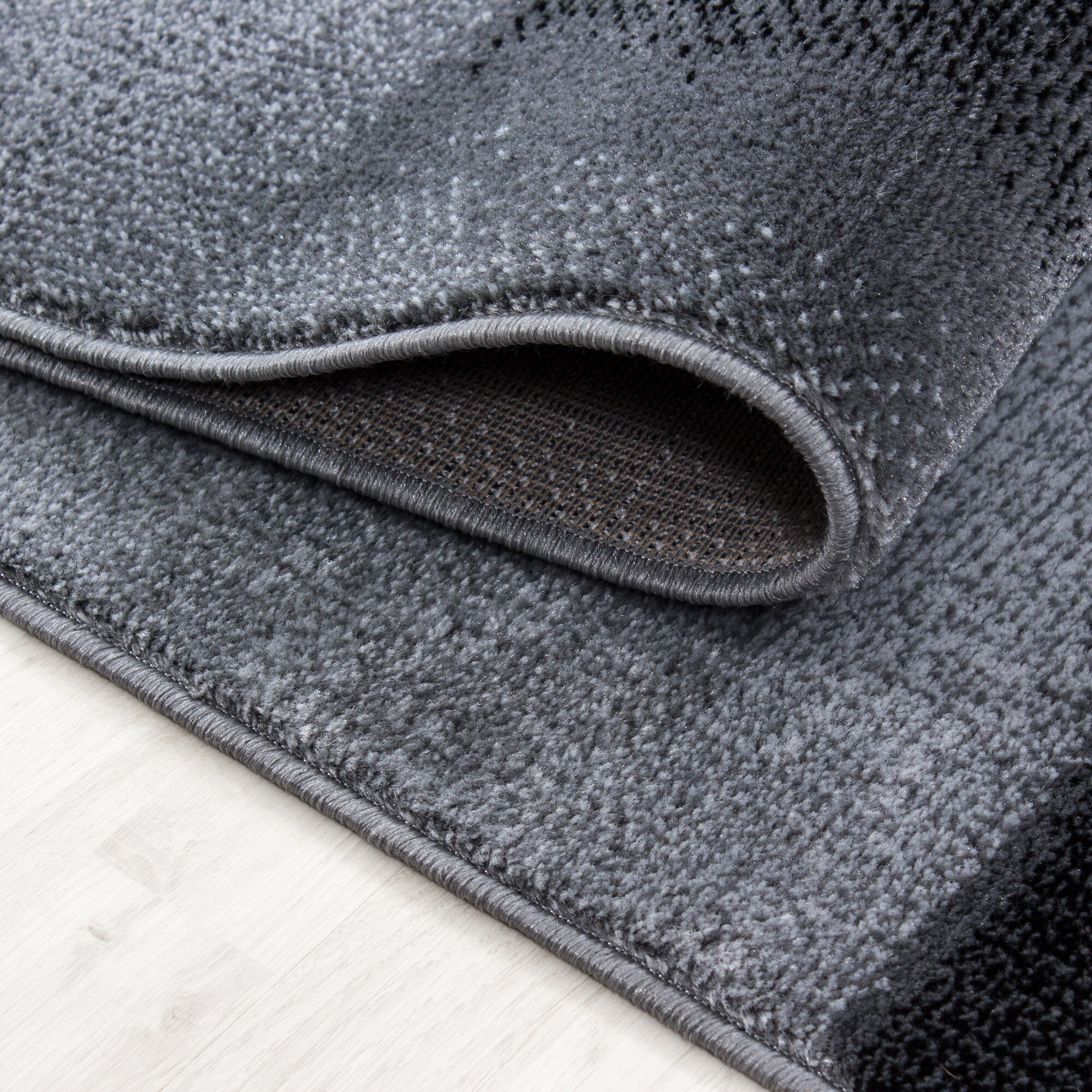 Wunderschöne Teppich modern Designer Wohnzimmer Kariert Muster Lila, Schwarz