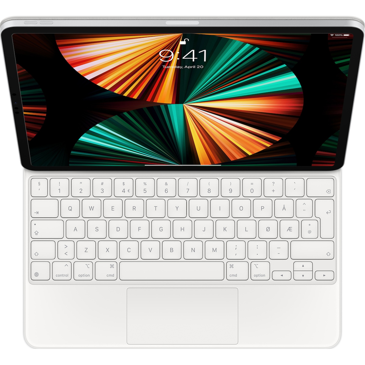 Apple Magic Keyboard til iPad Pro/Air 13-tommer (hvit) (NO)