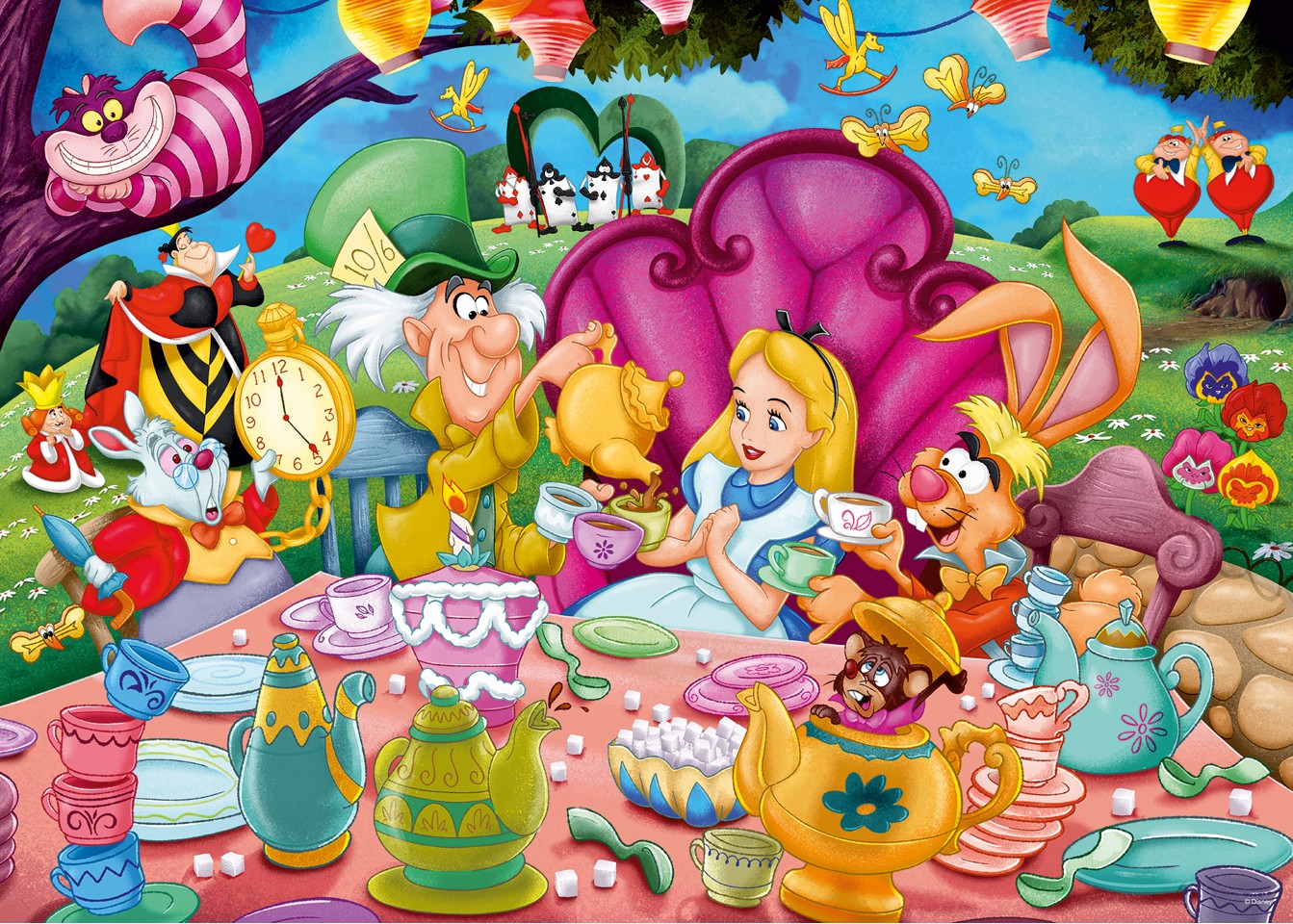 Ravensburger - Puslespil Alice In Wonderland 1000 brikker