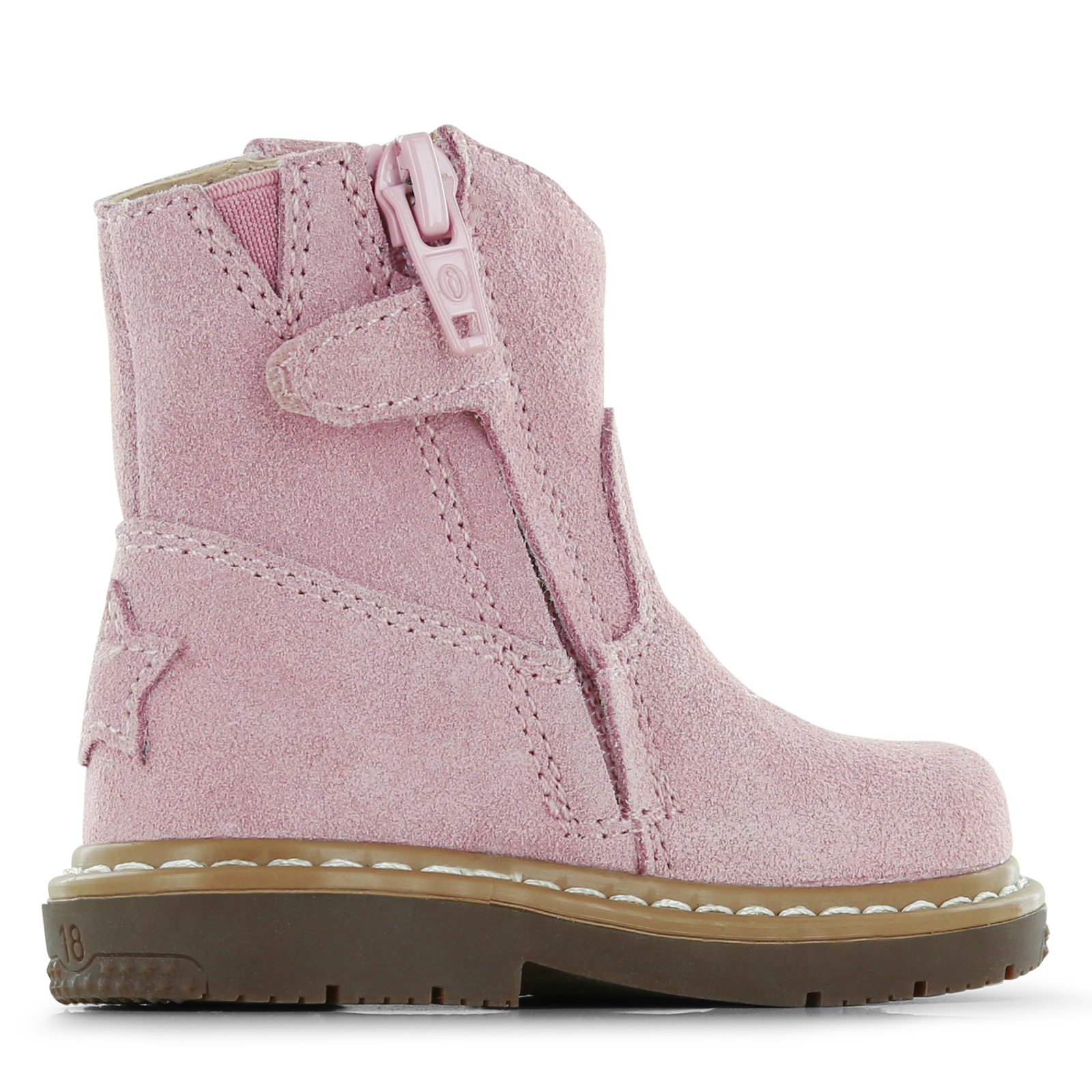 Shoesme roze laarsje met franjes Suède | Sale