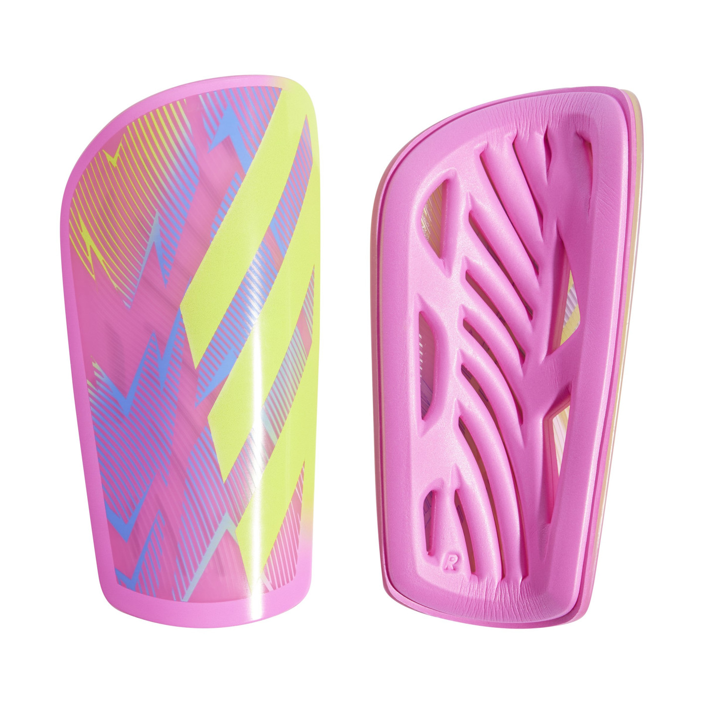 Adidas Tiro League Scheenbeschermers Roze Neongeel Blauw