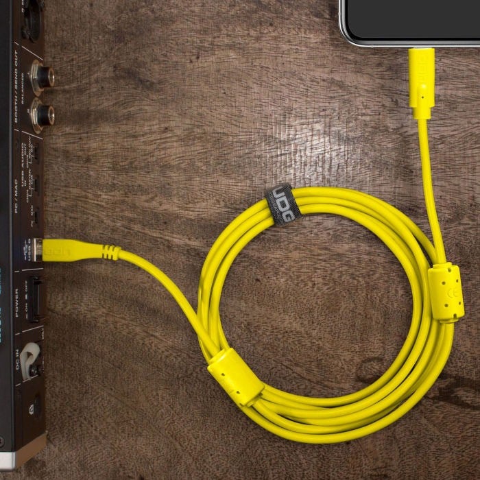 UDG U96001YL USB 2.0 USB-C - USB-B 1.5 meter geel