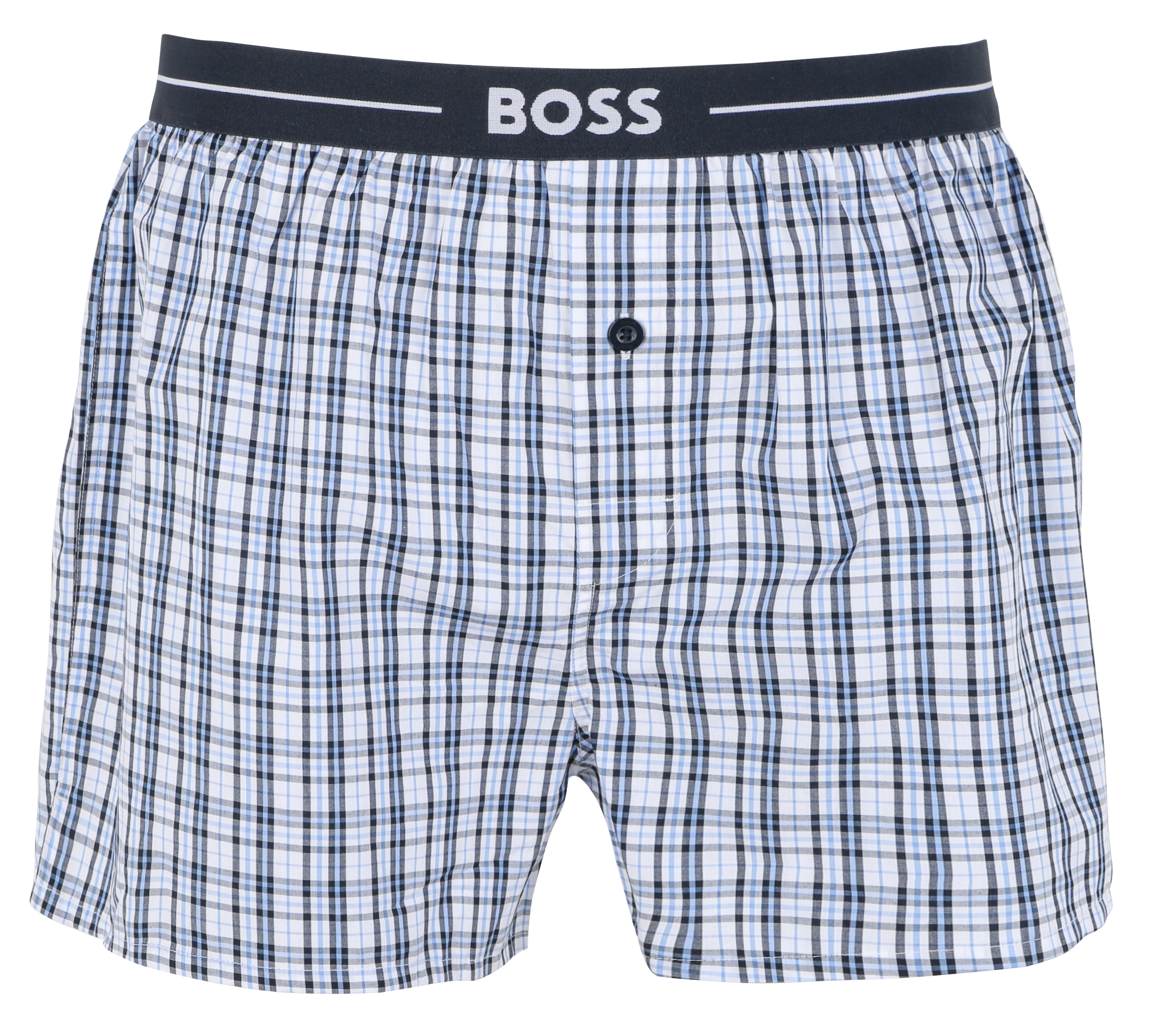 Lot de 2 shorts boxer en coton | Bleu
