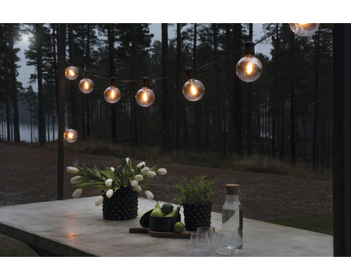 10 LED Retro Lichtsnoeren, 4,50 m, Amberkleurige Lichtkleur, Dimbaar