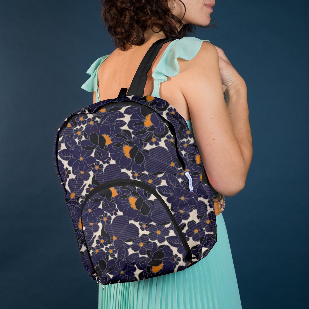 Sac À Dos Pliable Pensées Marines