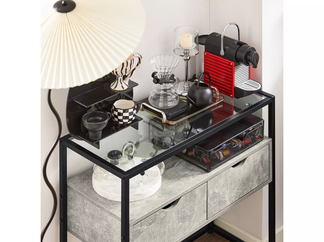 Table Console, Table d’Entrée, Meuble d’Entrée, Bout de Canapé, Table Décorative, FSB54-HG