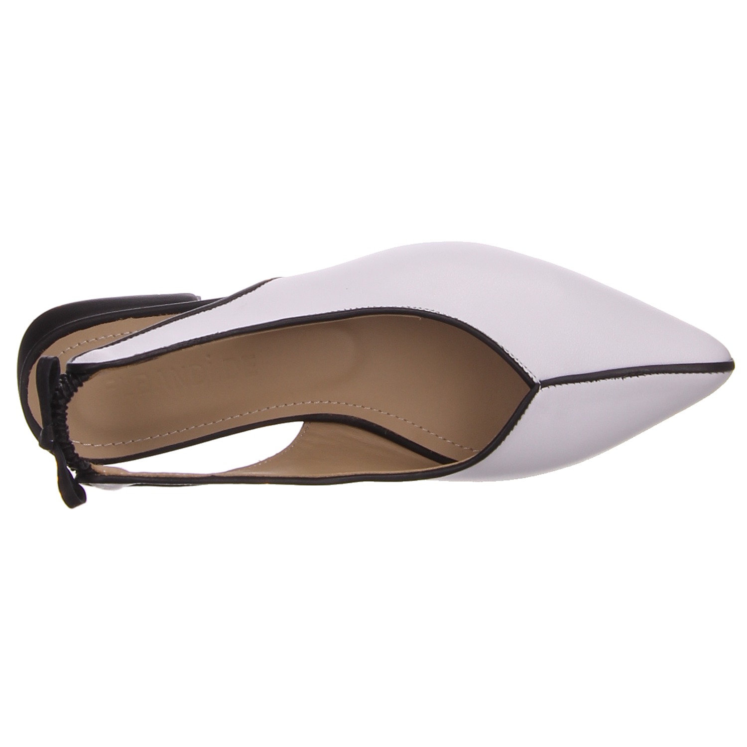 elbandi Slingpumps weiß weiss/weiss kombi