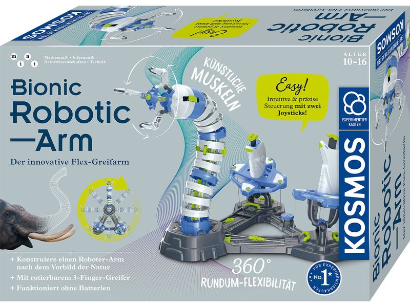 Kosmos Experimentierkasten Bionic Robotic Arm Mechanischer Flex-Greifarm