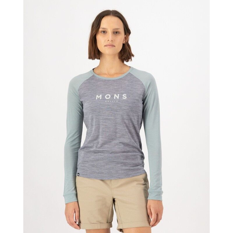 Icon Merino Raglan Long Sleeve - T-shirt en laine mérinos femme