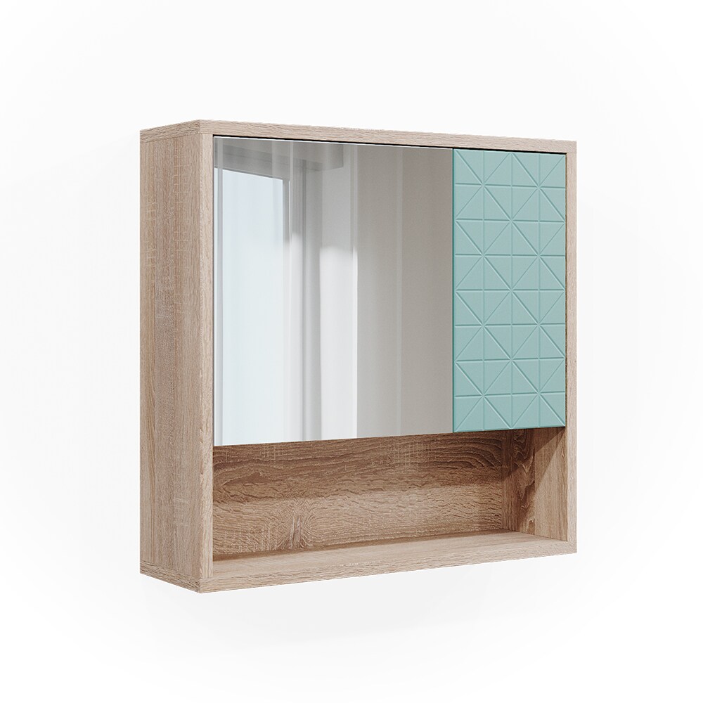 Vicco Spiegelschrank für Badezimmer Agasta sonoma Badschrank mit Ablage aus Holz