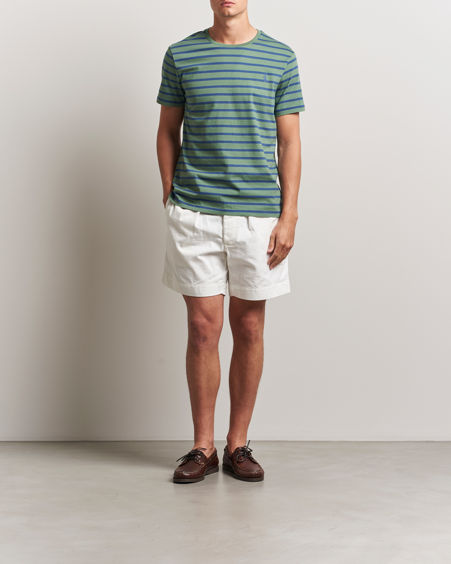 Polo Ralph Lauren Custom Slim Fit Striped Tee Green/Old Royal