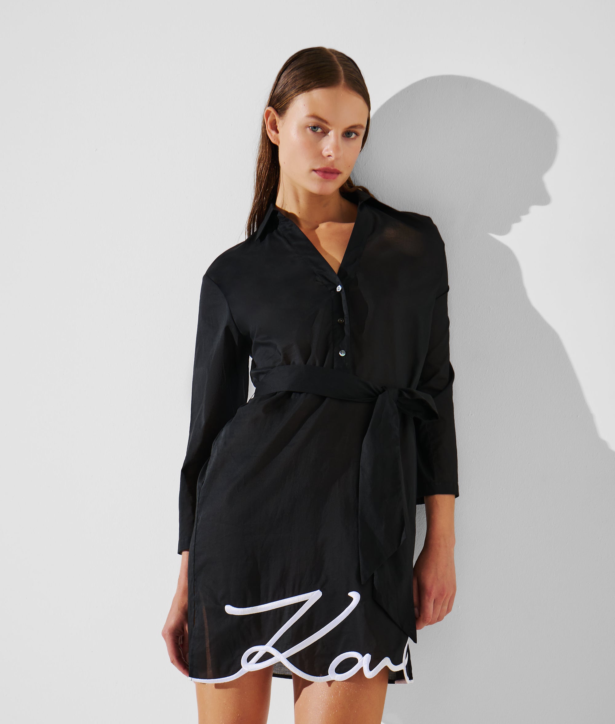 K/Signature beachwear overhemdjurk